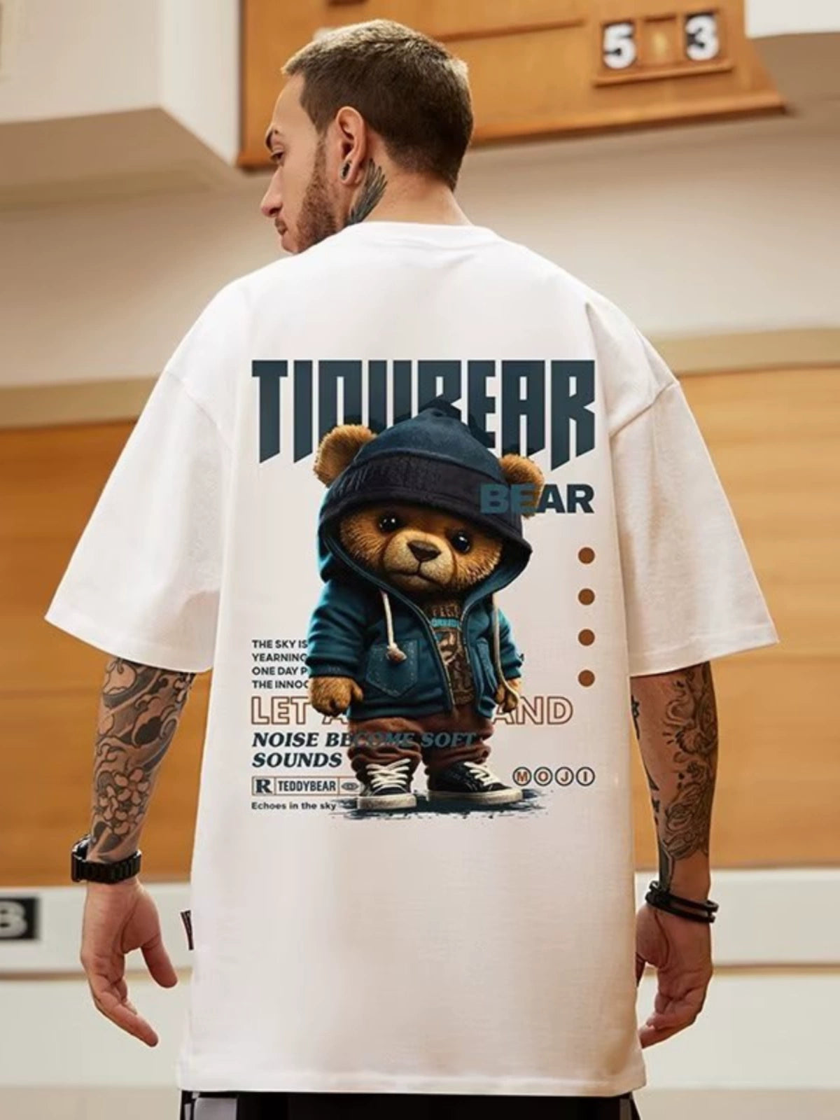Thug Bear Graphic T-Shirt