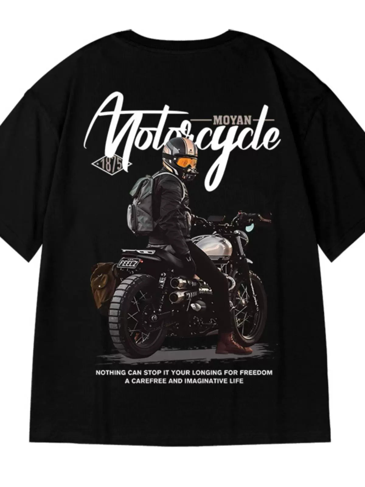 1875 Trendy Motorcycle Graphic T-Shirt