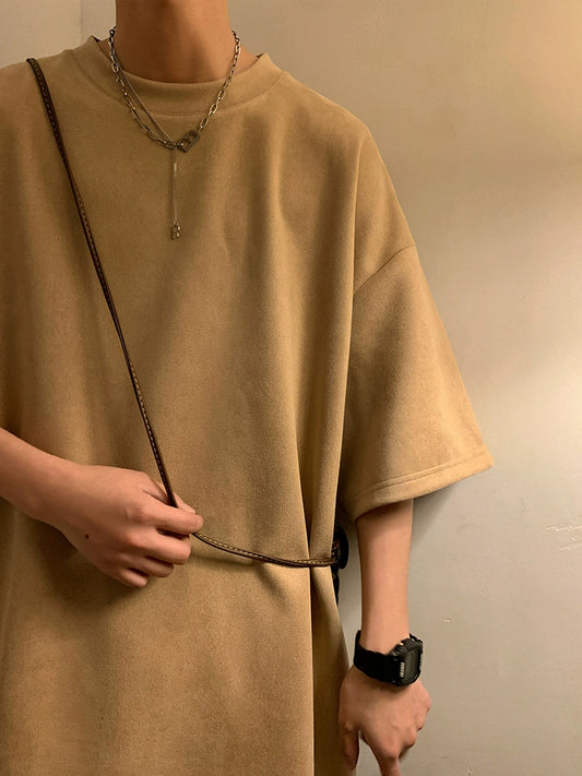 Heavy Weight Oversized Suede T-Shirt